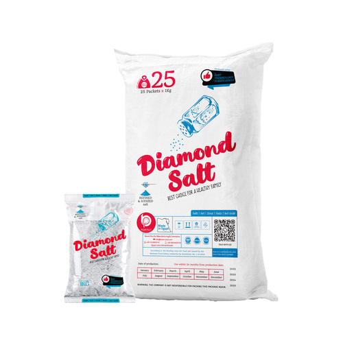 Diamond Salt (25 Packet X 1Kg) - Additives: None