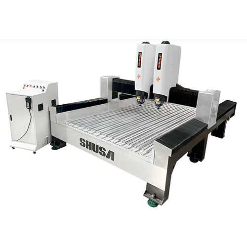 Double Head Spindle Cnc Engraving Machine - Color: White