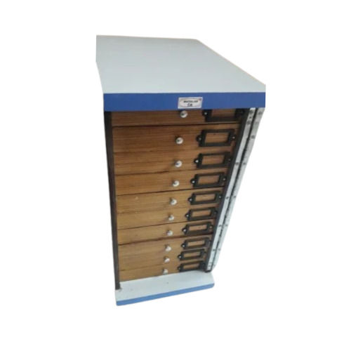 Microscope Slide Cabinet - Material: Wooden