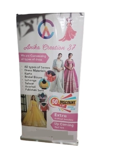 Customizable Roll Up Standees - Application: Outdoor