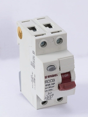 RCCB Switches - Durable Design, Four Poles, Shockproof, White Color | Reliable Electrical Functionality