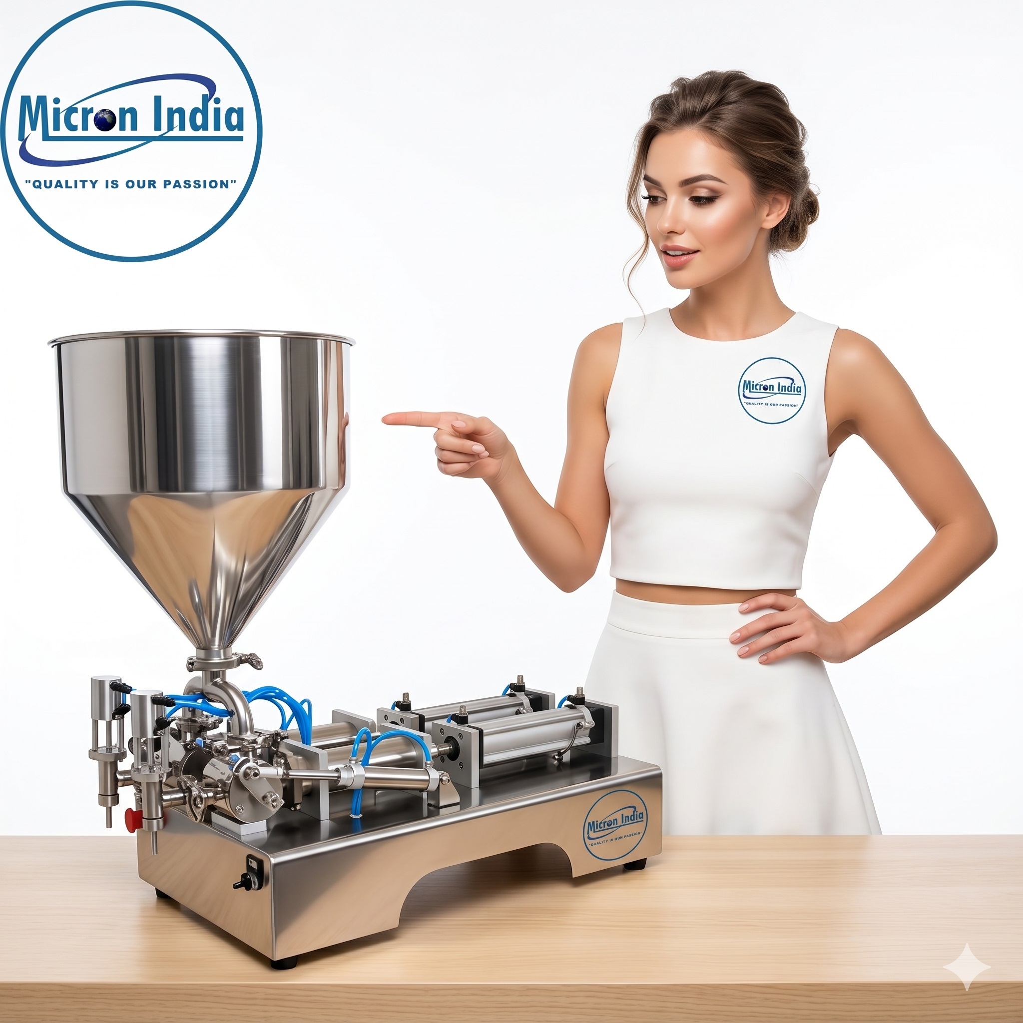 Semi-Automatic Filling Machine - SS304, 3x2x1 ft, Silver | High Performance, User-Friendly Controls, Precise Filling Accuracy, Compact Design for Space Efficiency, Quick Changeover, Durable Construction, Suitable for Various Liquid Viscosities