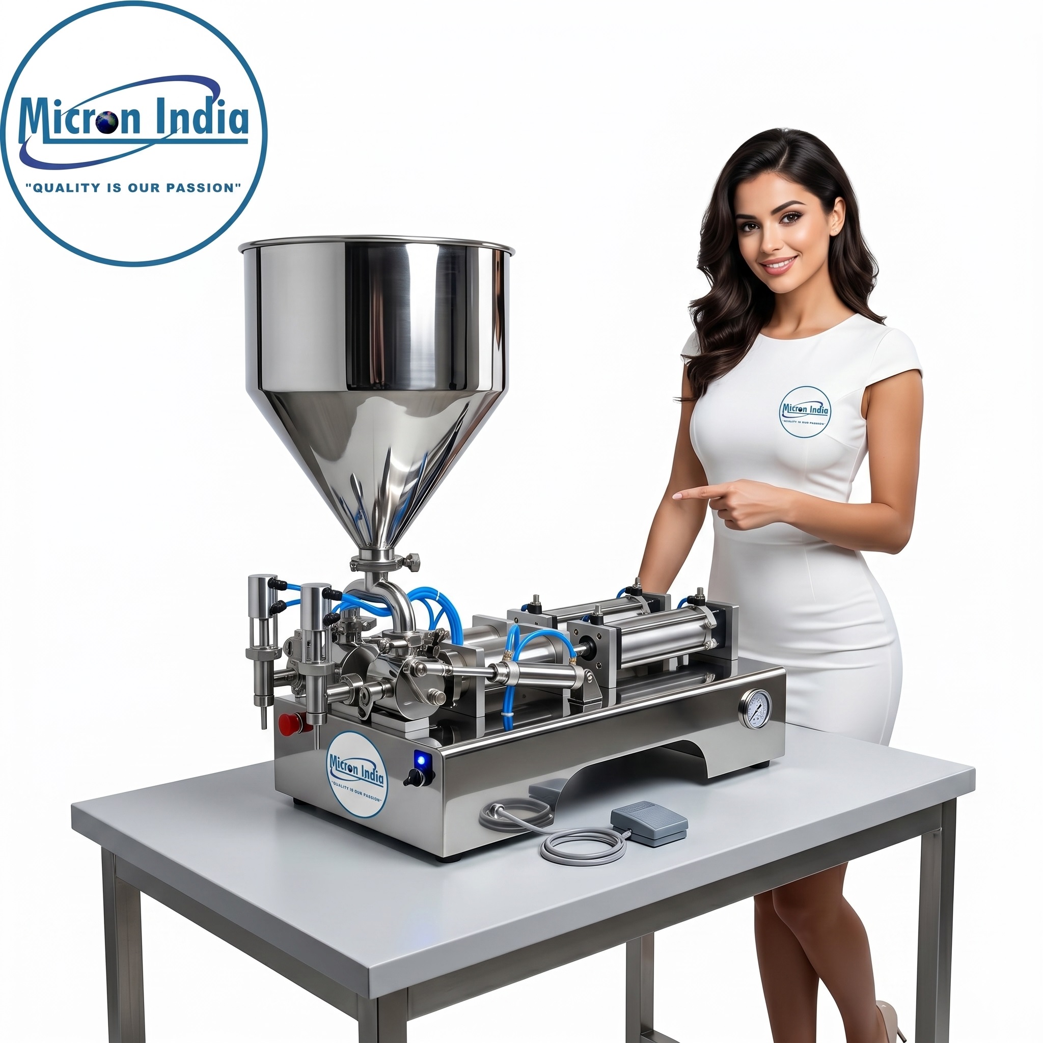 Single Head Liquid Filling Machine - Stainless Steel, 3x2x1 Feet, Silver | Automatic, Precise Volume Control, User-Friendly, Compact, Durable, Adjustable Speed, Suitable for Chemicals, Medical and Beverages