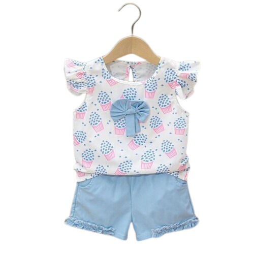 Stitched Cotton Kids Fancy Capri Suit, Technics : Woven, Age Group :  5-7years at Best Price in Ludhiana