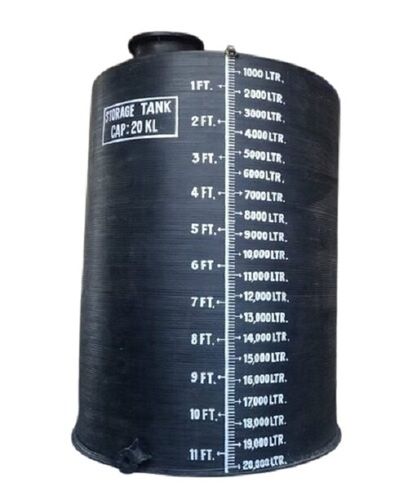 20KL Capacity Black Hdpe Spiral Tank For Industrial Use