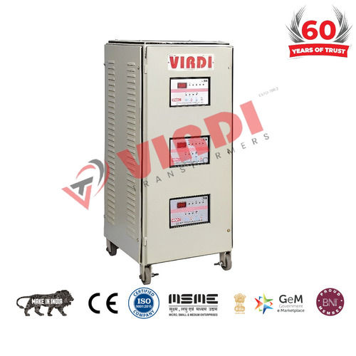 20 KVA Three Phase Air Cooled Servo Voltage Stabilizer 