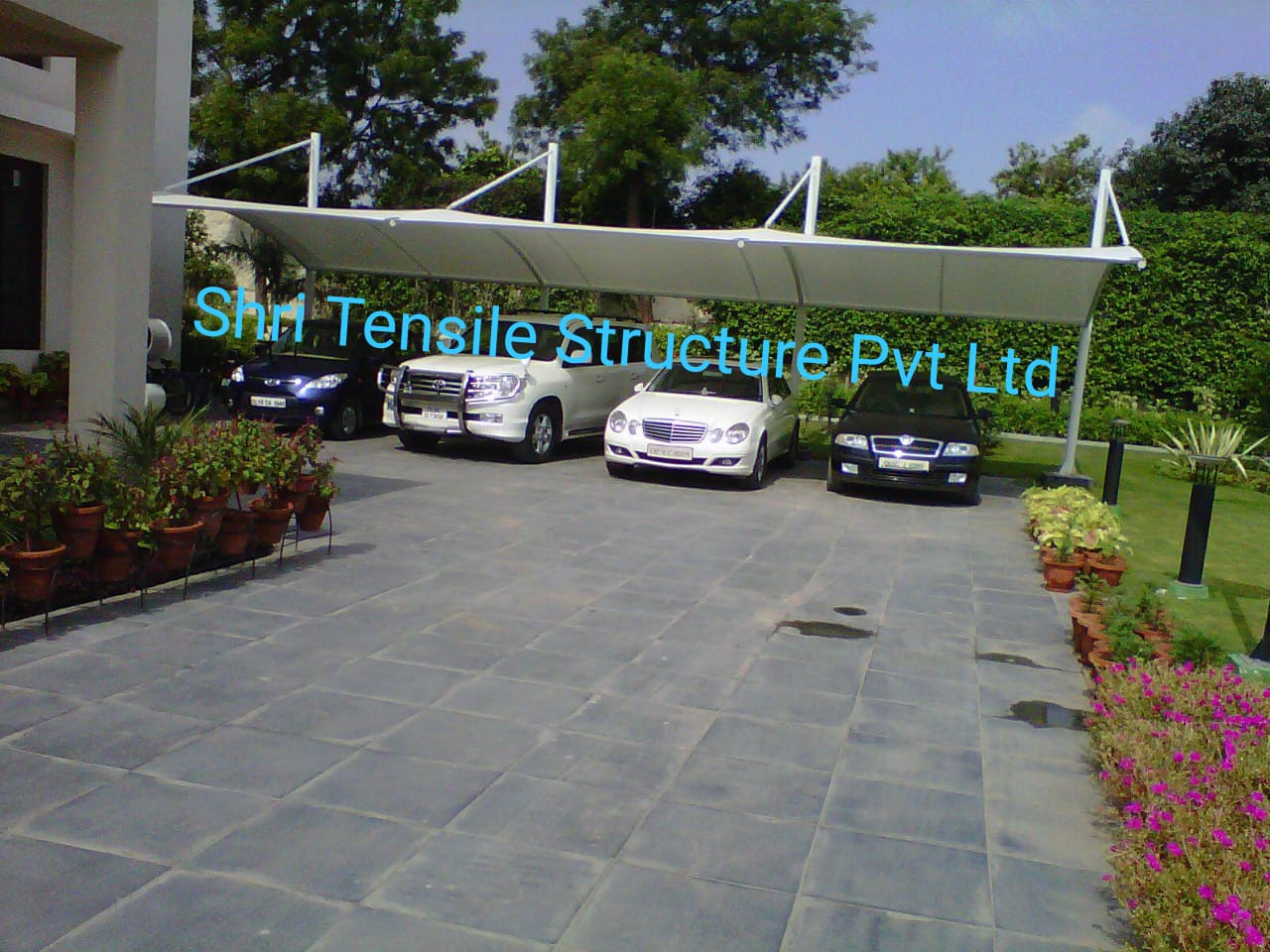 Tensile Roofing Structure - Material: ]
