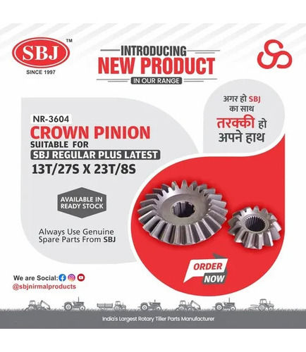 Crown Pinion 13T/27S X 23T/8S Suitable For Sbj Regular Plus - Color: Grey