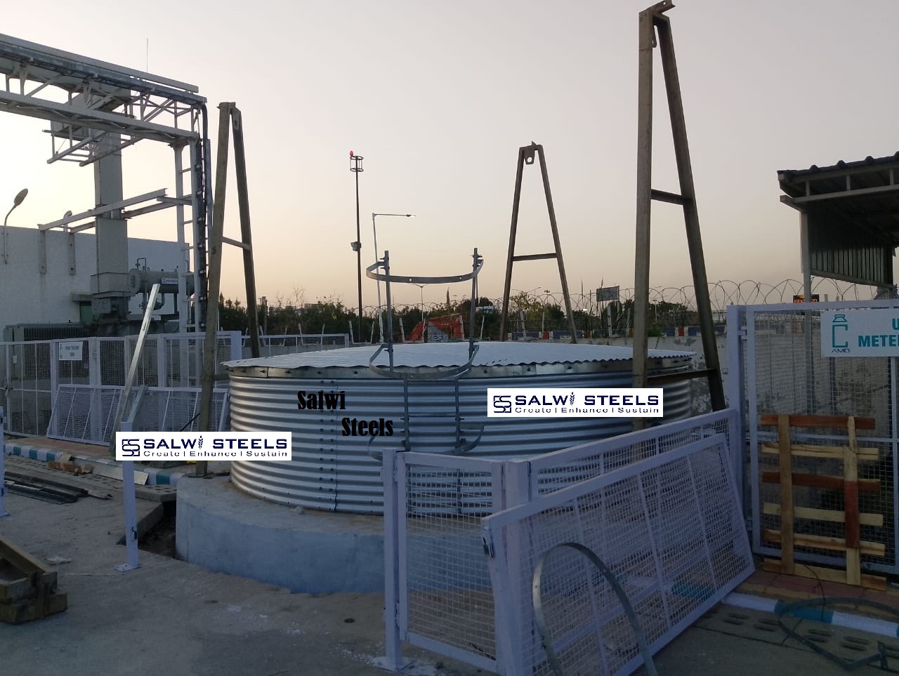 Zincalume Water Storage Tank - Application: Industrial