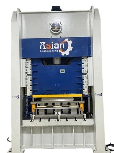 Electric Automatic Aluminum Foil Container Making Machines - Color: White And Blue