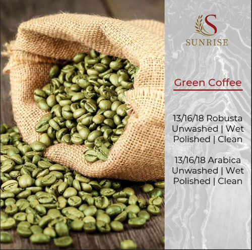 Vietnam Origin Unwashed Washed Wetpolished Green Coffee Beans