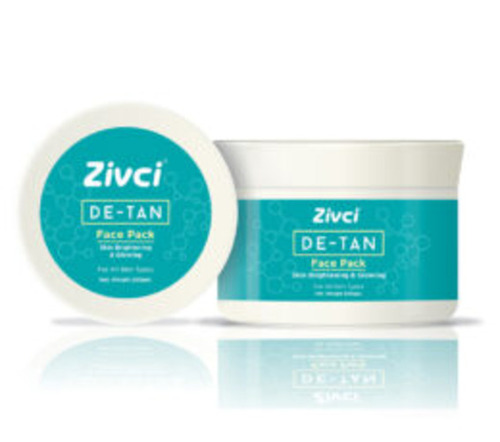 De Tan Face Pack - 200 Grams | Brightens, Evens Skin Tone, Nourishes & Hydrates, Suitable for All Skin Types, Soothes & Rejuvenates