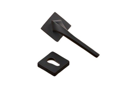 Brass Mortise Handle - Black Finish, Stylish Design with Secure Lock and Universal Appeal