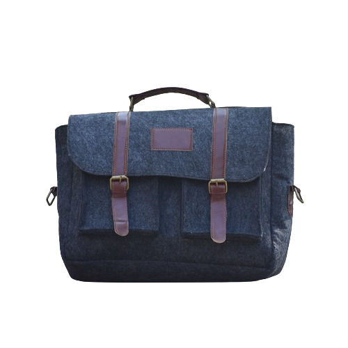 Light Grey Felt Material Ladies Bag