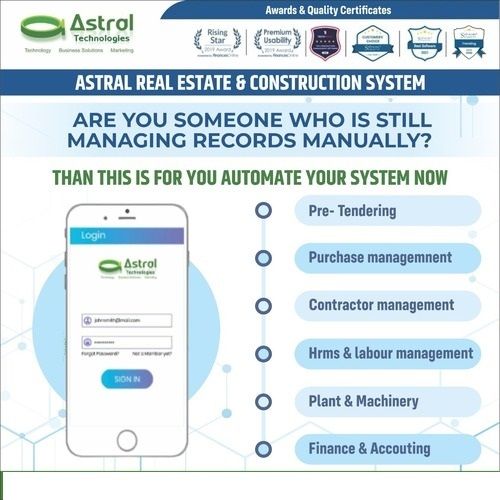 Astral Construction and Real Estate ERP Software