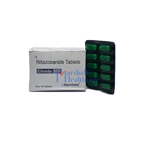 Nitazoxanide Tablets 500Mg - Color: White