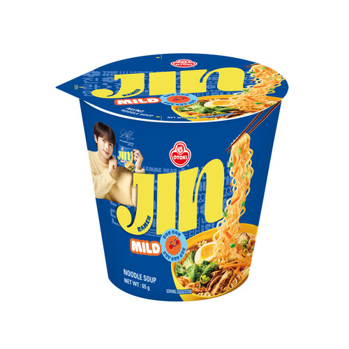 Jin Ramen Instant Cup Noodles Mild Flavor 65G - Shelf Life: 12 Months