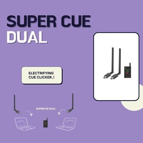 Super Cue Dual Audio Visual Equipments - Battery Life: 2 Years