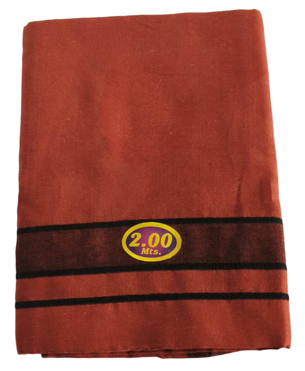 Cotton Lungi - Plain White Design, Comfortable Fit with Neat Stitching for Trendy Gifting