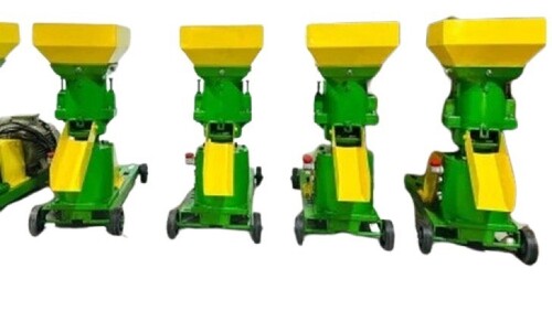 Electric Feed Pellet Making Machine - Color: Yellow And Green