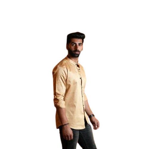 Mens Satin Shirt - Lightweight and Breathable Regular Fit | Customized Chest Size, Multicolor, Full Sleeves, Button Down Collar, Perfect for Parties