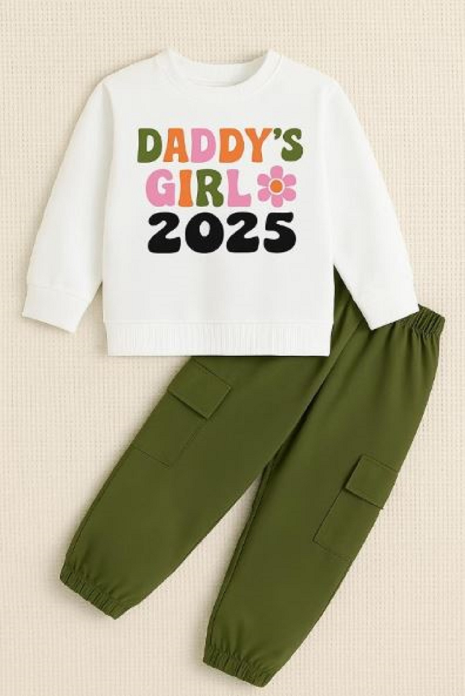 Kids Cotton Graphic Printed T-Shirt and Track Pant Set - Pink, Full Sleeves, Anti-Wrinkle, Breathable, Washable, Modern Style