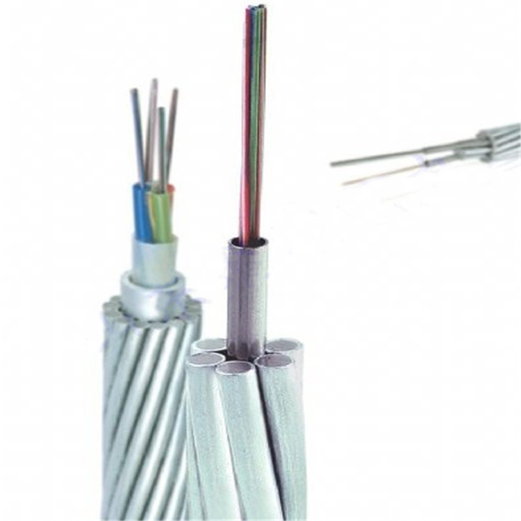 Outdoor Overhead Line Aerial OPGW Optical Fiber Cable With 24/48 Cores And Layer Stranding