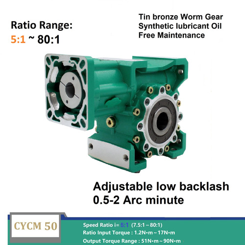 Cycm50 Worm Gear Reducer - Max. Length: 292 Millimeter (Mm)