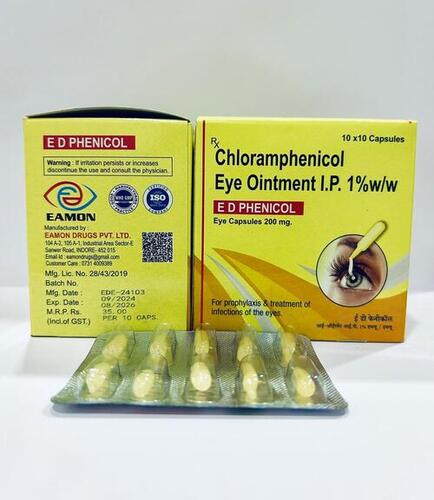 E D Phenicol 200mg Strip Of 10 Capsules