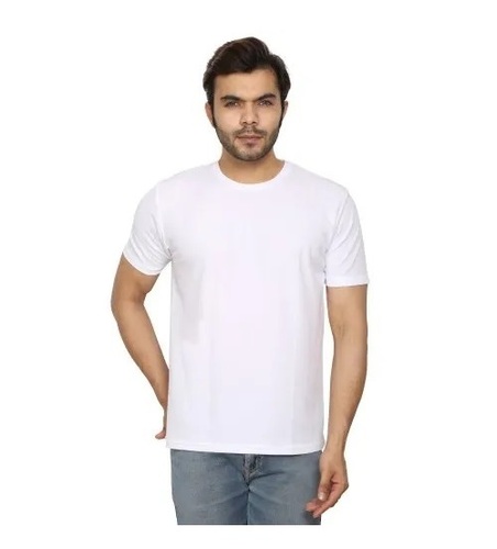 Mens T Shirts - Cotton, Customized Size, Ivory White | Short Sleeves, Regular Fit, Breathable, Skin-Friendly, Fade Resistant, Machine Washable