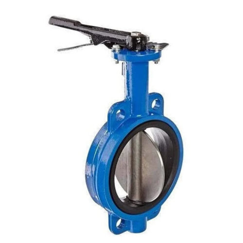 Cast Iron Butterfly Valve - Color: Blue