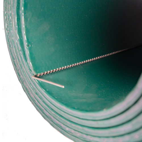 Urethane Covered Wire Mesh Coil Wrapper Belt