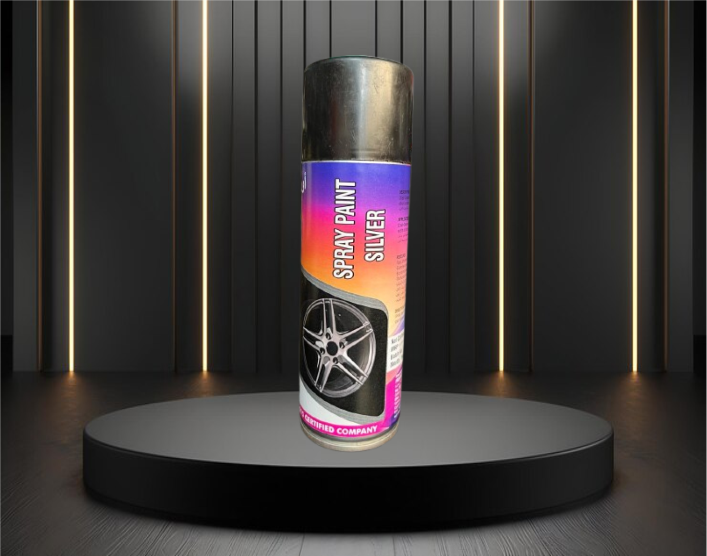 Silver Spray Paint - Quick-Drying Formula for Metal Wood & Plastic Surfaces Durable Finish Resists Chipping & Fading Easy-to-Use Nozzle Perfect for DIY & Professional Projects