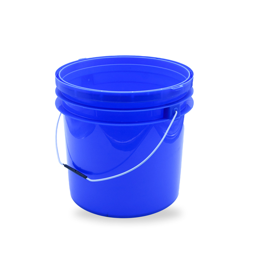 5kg Plastic Grease Container - Rigid PP Material, Round Shape, Grey Color | Leak-Proof Design, Lightweight, Corrosion-Resistant for Industrial Use