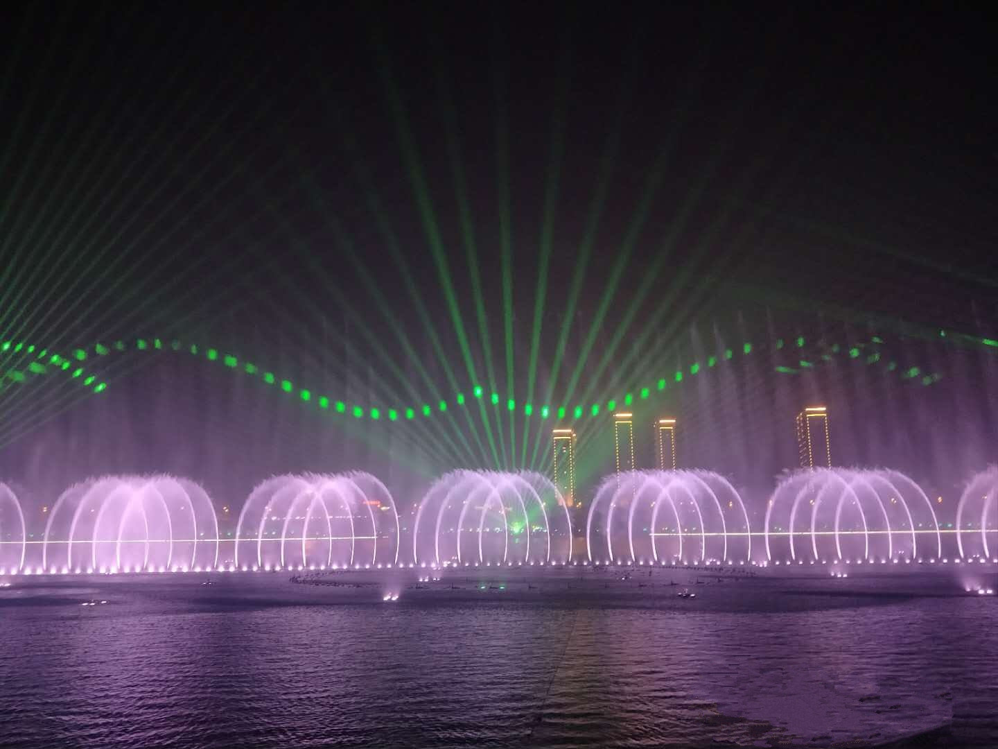 Large Outdoor Music Fountain - Color: Rgb