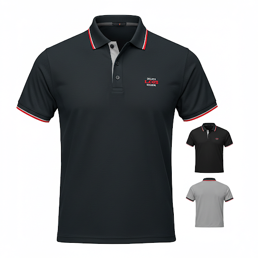 Polo Collar Spun Cotton T shirts Plain