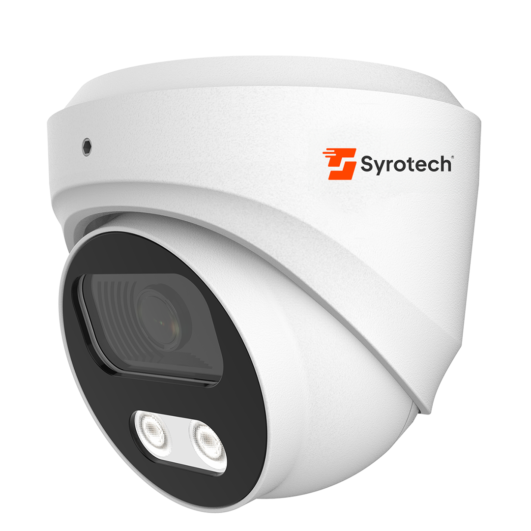 Syrotech Dome Camera - 2MP Full Color 1080p IP66 Weatherproof Motion Detection Alerts ColorVu Technology WDR POE Support Infrared Night Vision