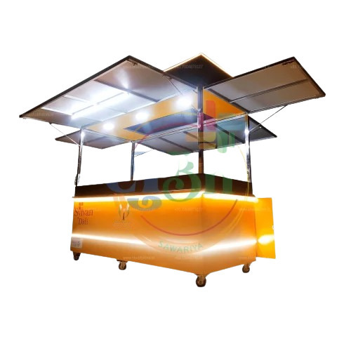 8X4 Feet Big Food Cart - Color: Yellow