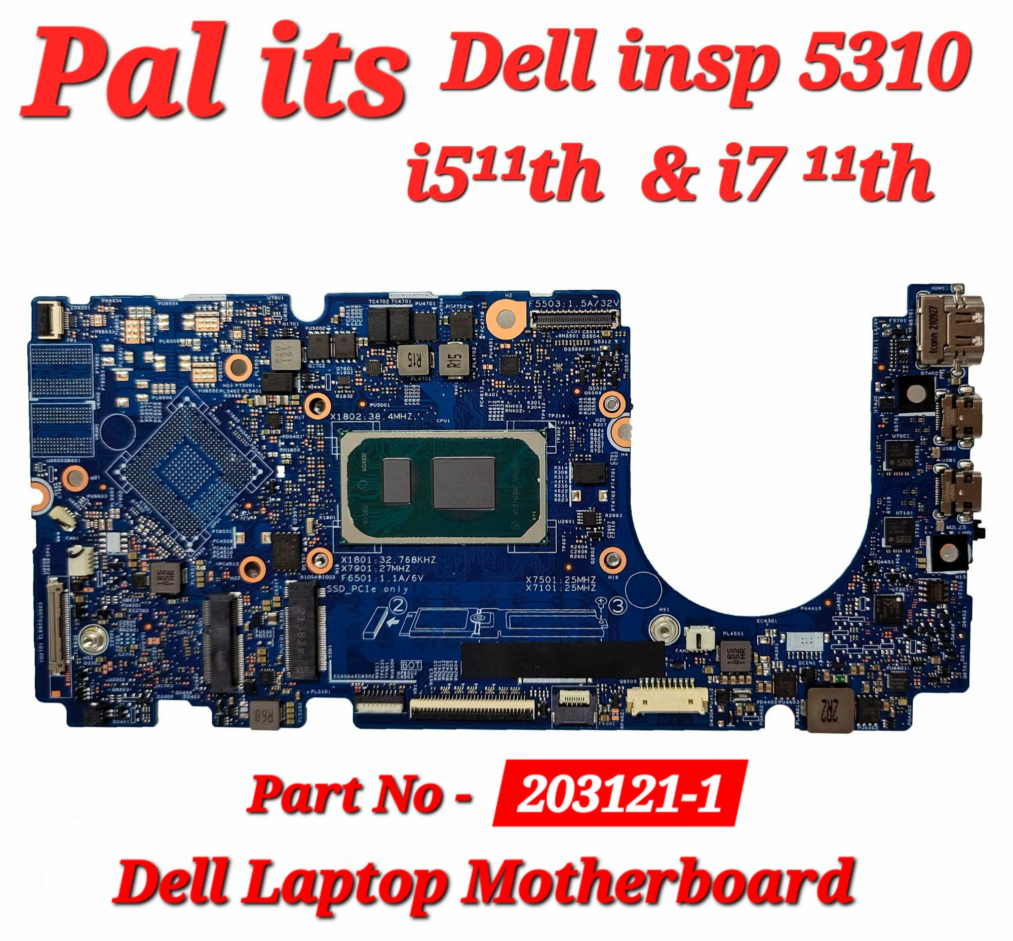 Dell Laptop Motherboard 5310 - Application: 23