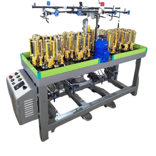 High Speed Elastic Cord 16 Spindles Drawstring Making Machine - Color: Multicolor