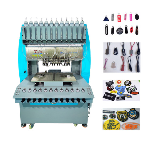 Pvc Rubber Logo Patches Dispensing Machine - Color: Multiple