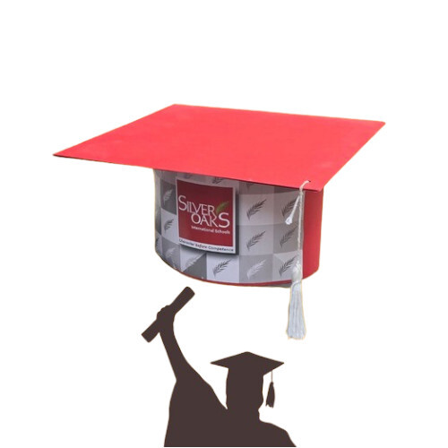 Premium Graduation Caps For Students - Lightweight & Durable Design, Available in Various Sizes, Solid Black with Custom Options
