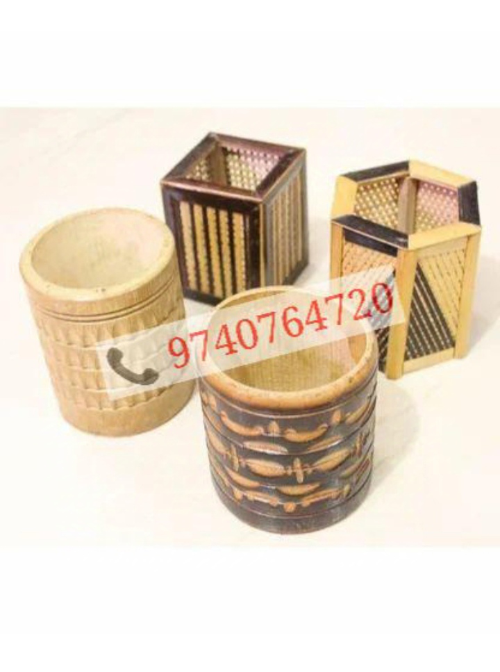 Wooden Handmade Pen Stands