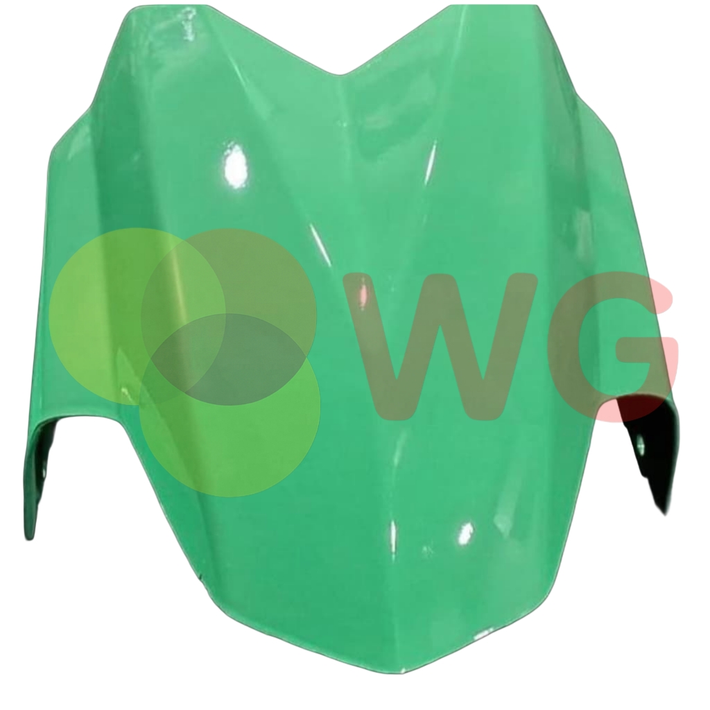 White Green Painted E-Scooty Front Mudguard - Finish: Polished