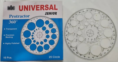 Geometry Universal 360 Degree Protractor