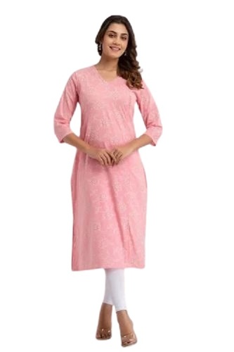 Chiffon Kurti - Color: Red