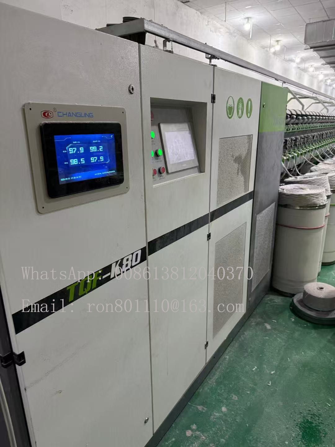 Tian K80, open end spinning, second hand, textile machine