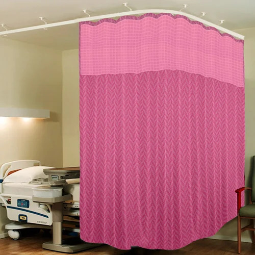Hospital Pink Check Curtain - Design: Modern