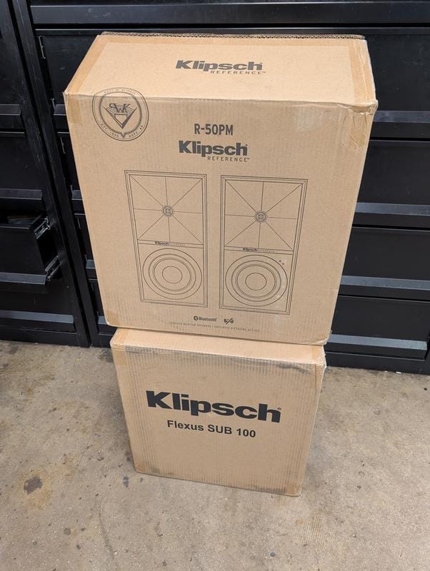 Klipsch R-50PM Powered Speakers with 5.25" Woofers