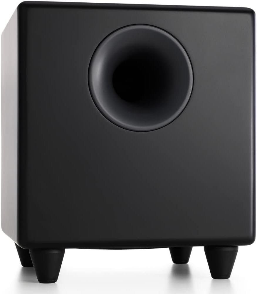 Audioengine S8 Powered Subwoofer Speaker 250W 8 Inch Home Woofer - Cabinet Material: Wood